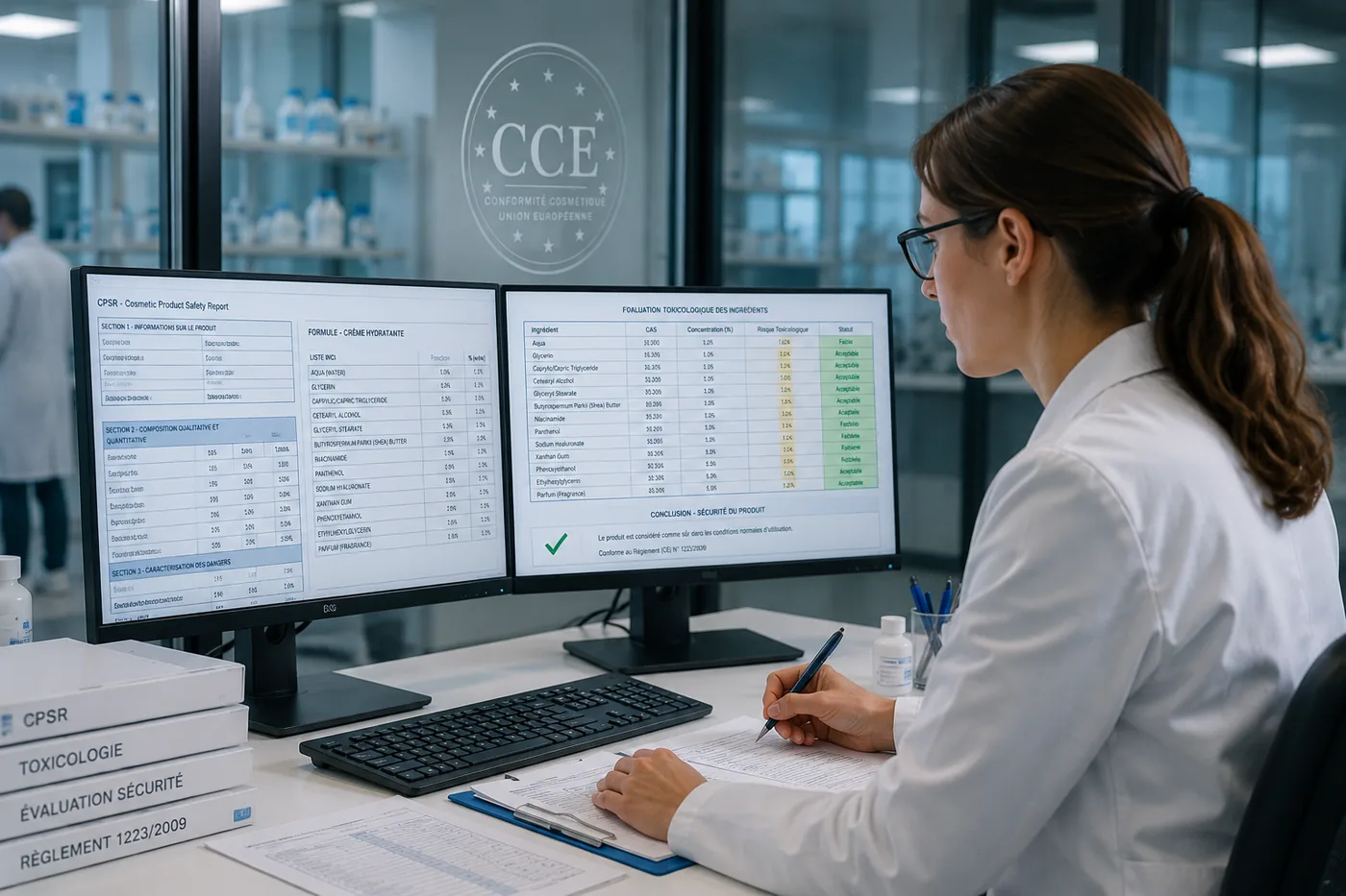 Préparation d'un CPSR par un toxicologue — Conformité Cosmétique EU